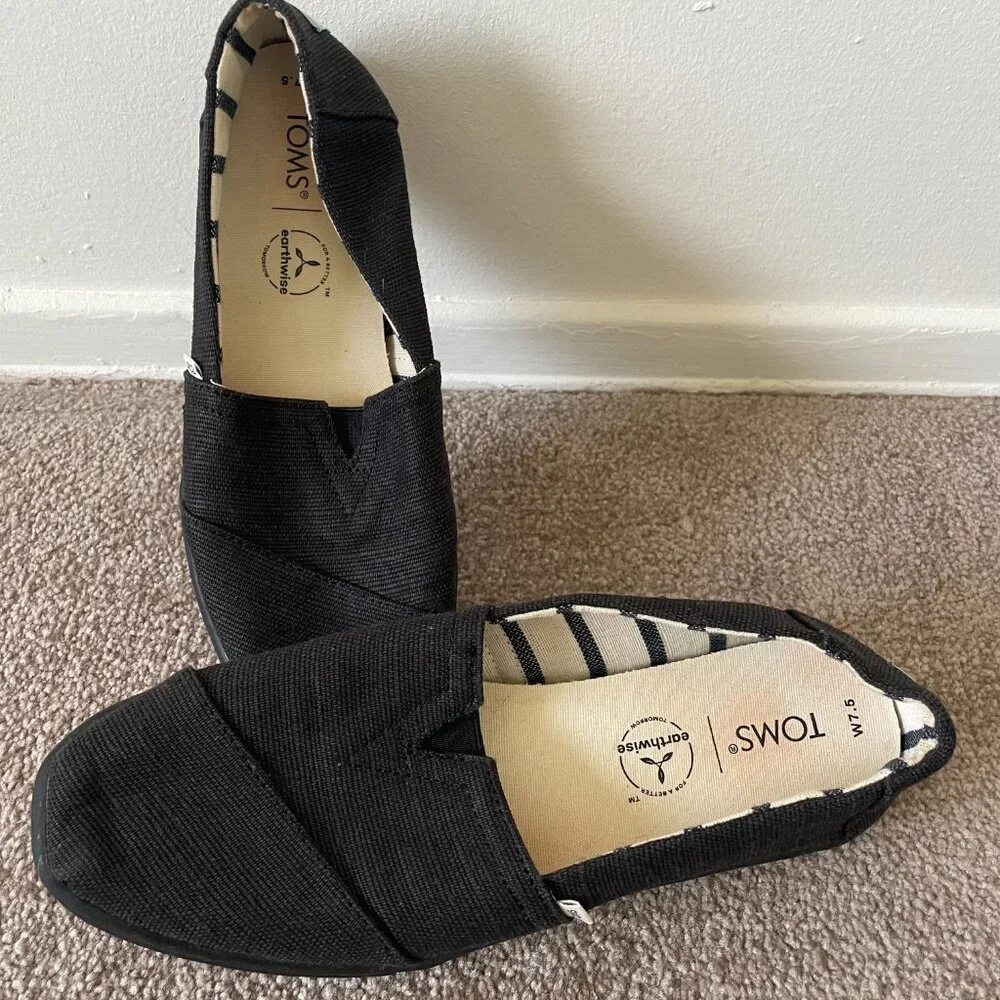 TOMS NWOT Alpargata Cupsole Slip-On Shoes in black - Picture 8 of 11